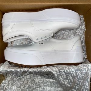 White Vans Era Stacked